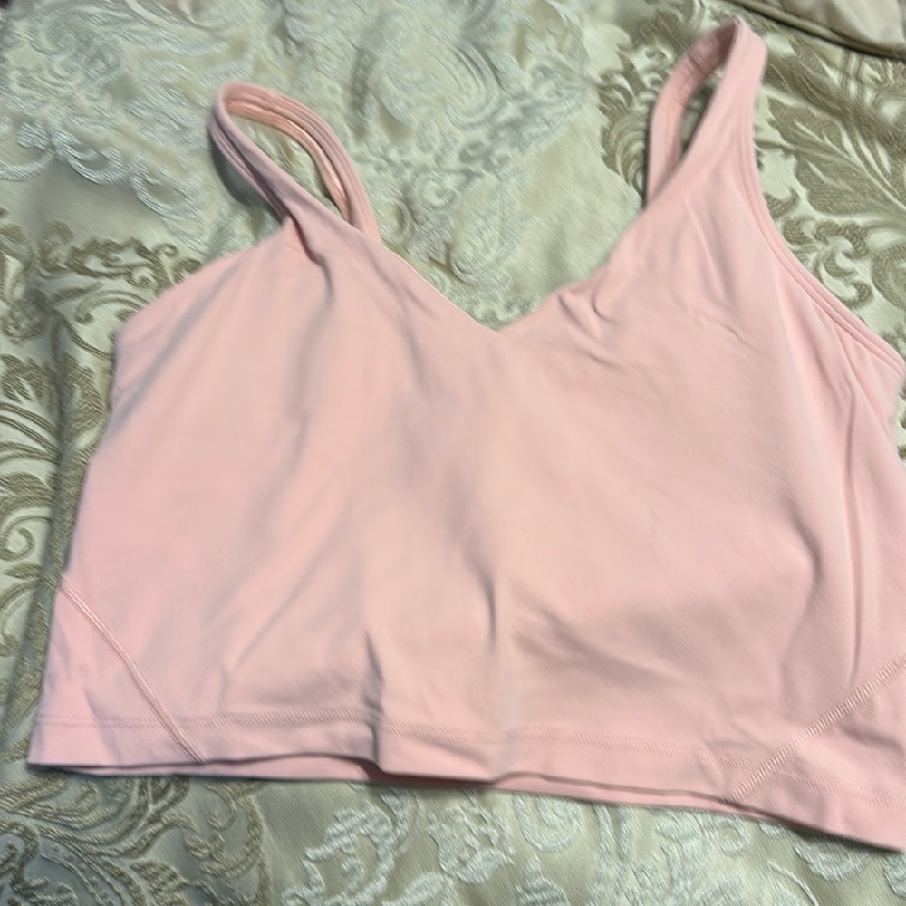 Peach pink sports bra Lululemon